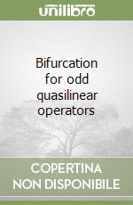 Bifurcation for odd quasilinear operators libro