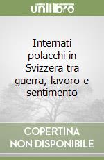 Internati polacchi in Svizzera tra guerra, lavoro e sentimento libro