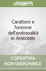 Carattere e funzione dell'endossalità in Aristotele libro