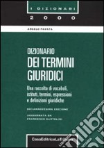 Dizionario dei termini giuridici libro