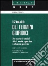 Dizionario dei termini giuridici libro