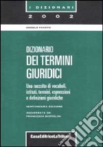 Dizionario dei termini giuridici libro