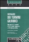 Dizionario dei termini giuridici libro