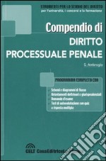 Compendio di diritto processuale penale libro