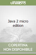 Java 2 micro edition libro