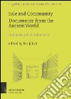 Sale and Community. Documents from the Ancient World libro