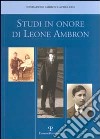 Studi in onore di Leone Ambron libro