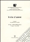 Follie d'autore libro