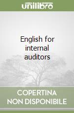 English for internal auditors