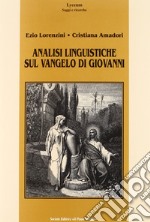 Analisi linguistiche sul Vangelo di Giovanni libro