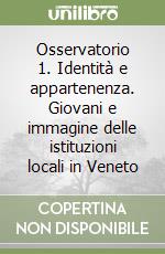 Osservatorio 1. Identità e appartenenza. Giovani e immagine delle istituzioni locali in Veneto libro