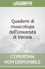 Quaderni di musicologia dell'Università di Verona