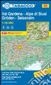 Val Gardena. Alpe di Siusi 1:25.000 libro