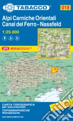 Alpi Carniche Orientali, Canal del Ferro, Nassfeld. Carta topografica in scala 1:25.000. Ediz. multilingue libro