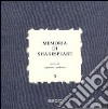 Memoria di Shakespeare. Vol. 3 libro