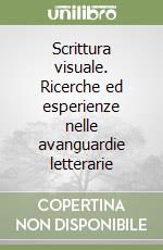 Scrittura visuale. Ricerche ed esperienze nelle avanguardie letterarie libro