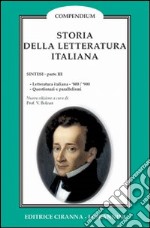 Sintesi di letteratura italiana. Vol. 3