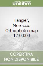 Tangier, Morocco. Orthophoto map 1:10.000 libro