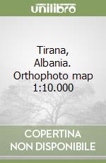 Tirana, Albania. Orthophoto map 1:10.000 libro