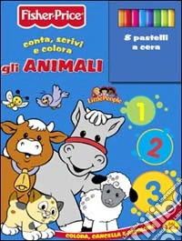 Conta, scrivi e colora con gli animali. Con gadget libro