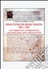 Statuti di Cologna Veneta del 1432 libro