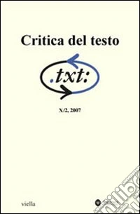 Critica del testo. Vol. 10/2