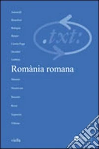 Critica del testo. Vol. 12/1: Romània romana libro