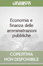 Economia e finanza delle amministrazioni pubbliche