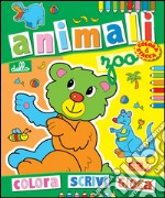 Colora gli animali dello zoo. Ediz. illustrata libro