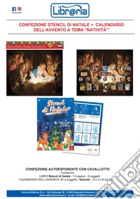 Stencil di Natale. Con Calendario: dell'avvento 3D a tema Natività libro