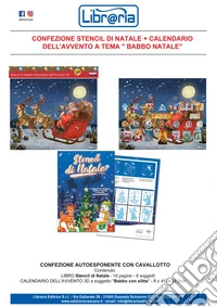 Stencil di Natale. Con Calendario: dell'avvento 3D a tema Babbo Natale libro