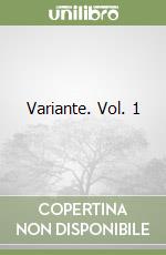 Variante. Vol. 1 libro
