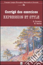 Expression et style. Corrigé expression et style