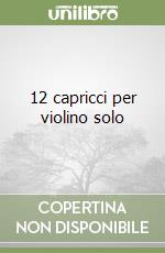 12 capricci per violino solo libro