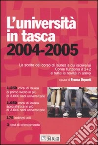 L'università in tasca. Edizione aggiornata libro