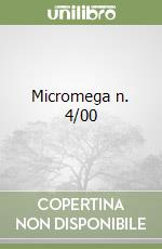 Micromega n. 4/00