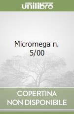 Micromega n. 5/00 libro
