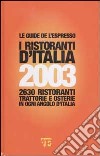 Ristoranti d'Italia 2003 libro