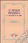 Acque minerali in commercio in Italia libro