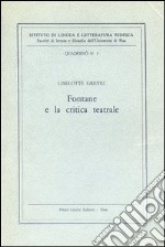 Fontane e la critica teatrale libro