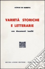 Varietà storiche e letterarie