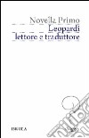 Leopardi, lettore e traduttore libro