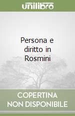 Persona e diritto in Rosmini