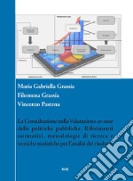 La consultazione nella valutazione ex-ante delle politiche pubbliche. Riferimenti normativi, metodologie di ricerca e tecniche statistiche per l'analisi dei risultati