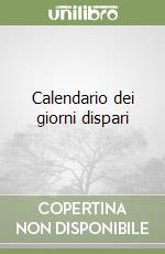 Calendario dei giorni dispari libro