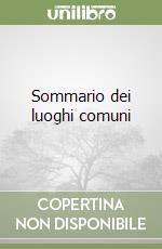 Sommario dei luoghi comuni libro