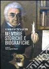 Memorie storiche e biografiche libro