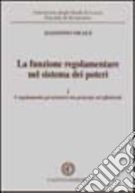 La funzione regolamentare nel sistema dei poteri. Vol. 1: I regolamenti governativi tra principi ed effettività