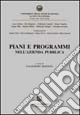 Piani e programmi nell'azienda pubblica