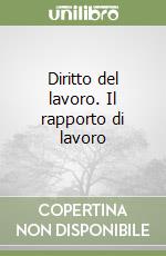 Diritto del lavoro. Il rapporto di lavoro libro